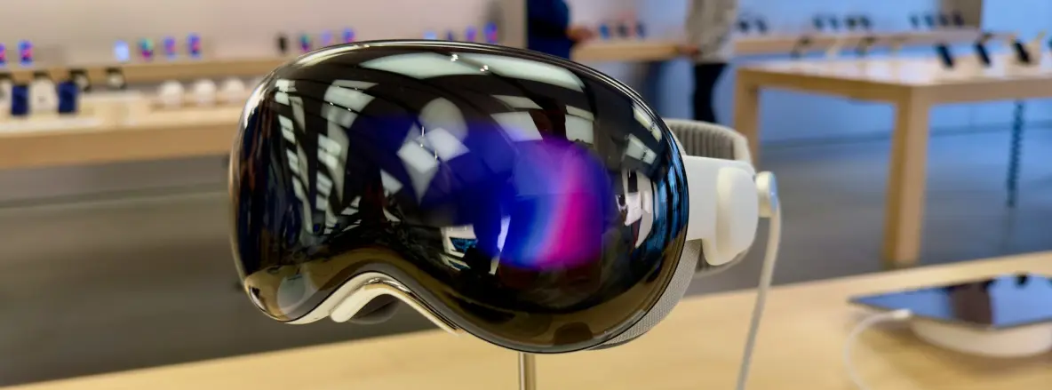 An Apple Vision Pro headset, due to be updated in the 2025 Apple Event