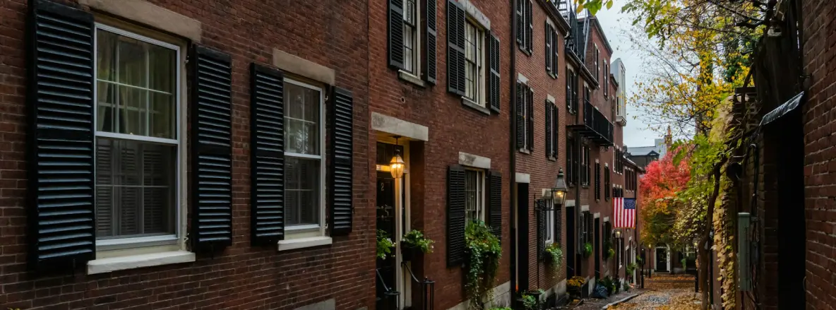 An old street in Boston, MA