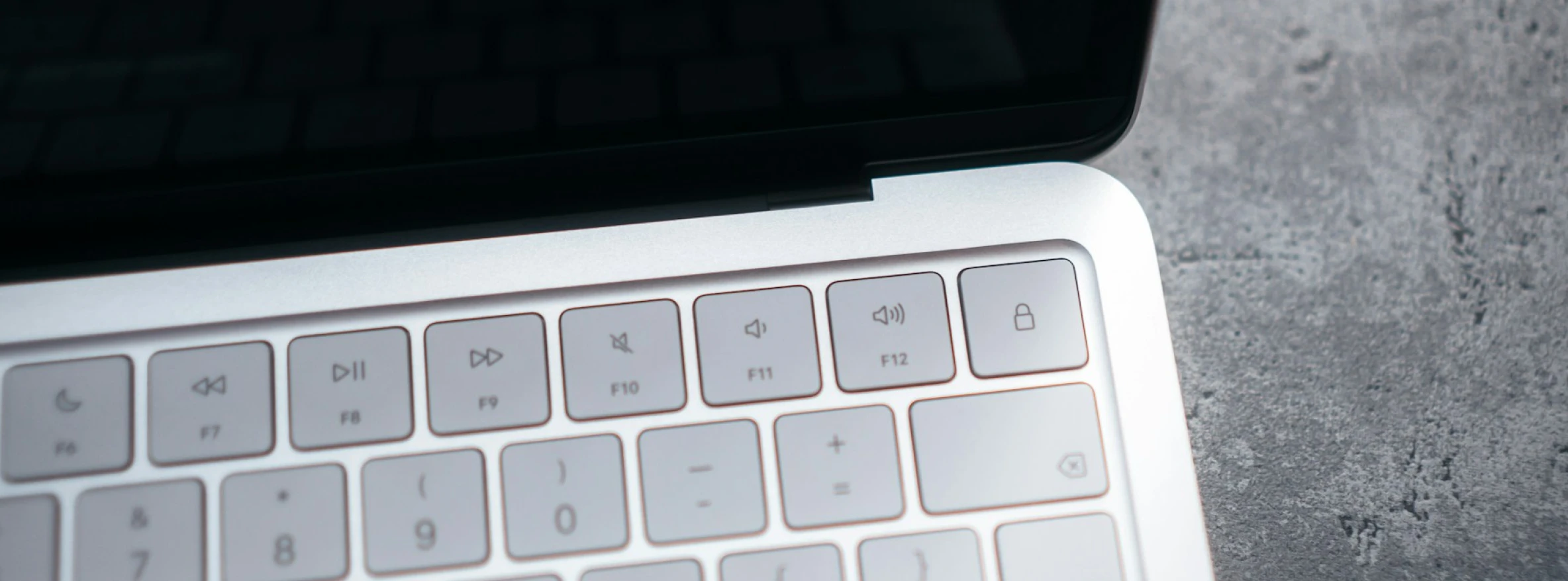 A close-up of the new MacBook Neo