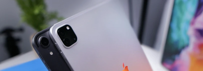 An iPad Air next to an iPad Pro